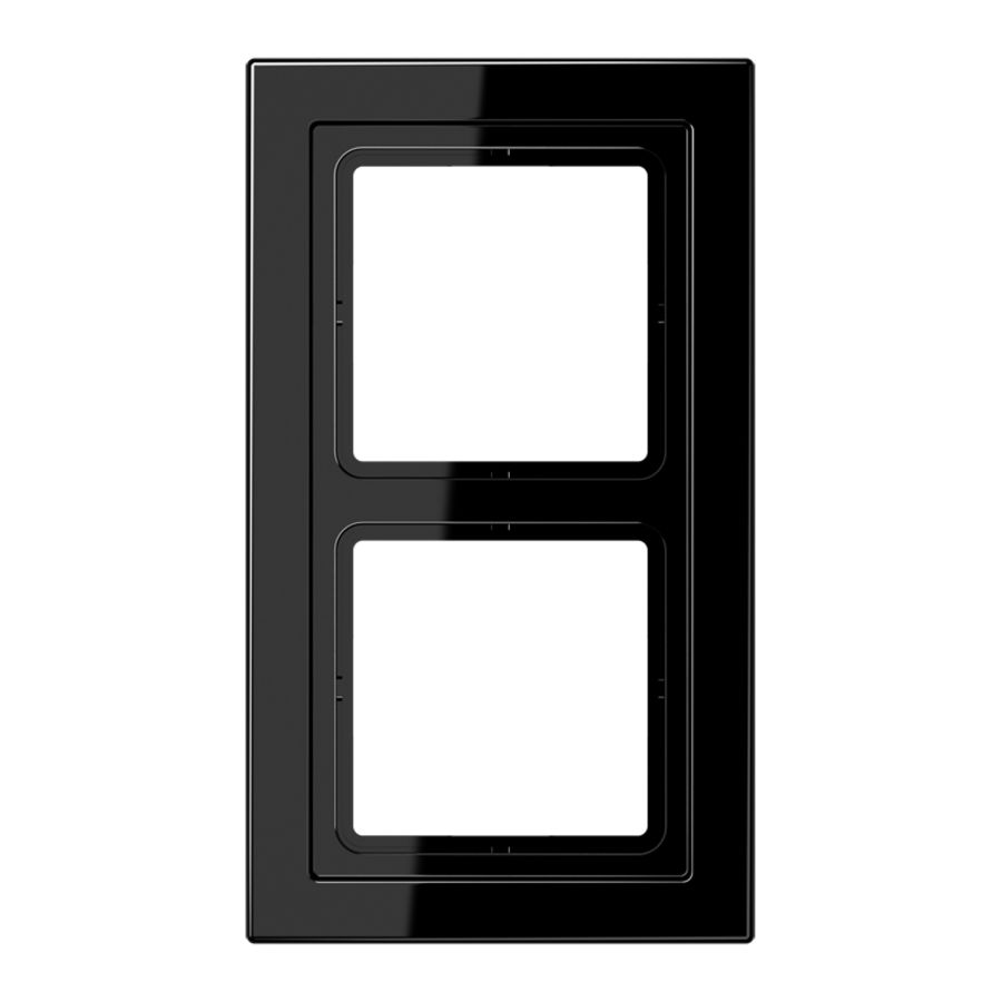 Afdekraam zwart 2-voudig LS-design