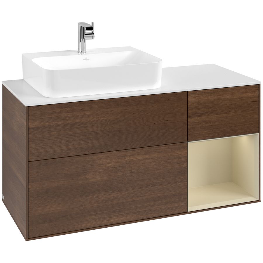 Wastafelonderkast Finion 1200x603x501mm W.Veneer G151HJGN