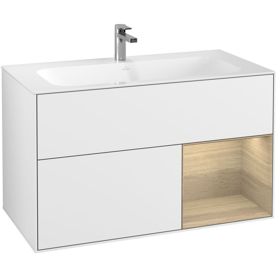 Wastafelonderkast Finion 996x591x498mm G.White.L G040PCGF