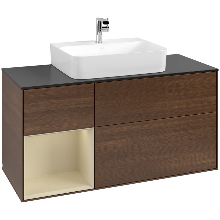 Wastafelonderkast Finion 1200x603x501mm W.Veneer G162HJGN
