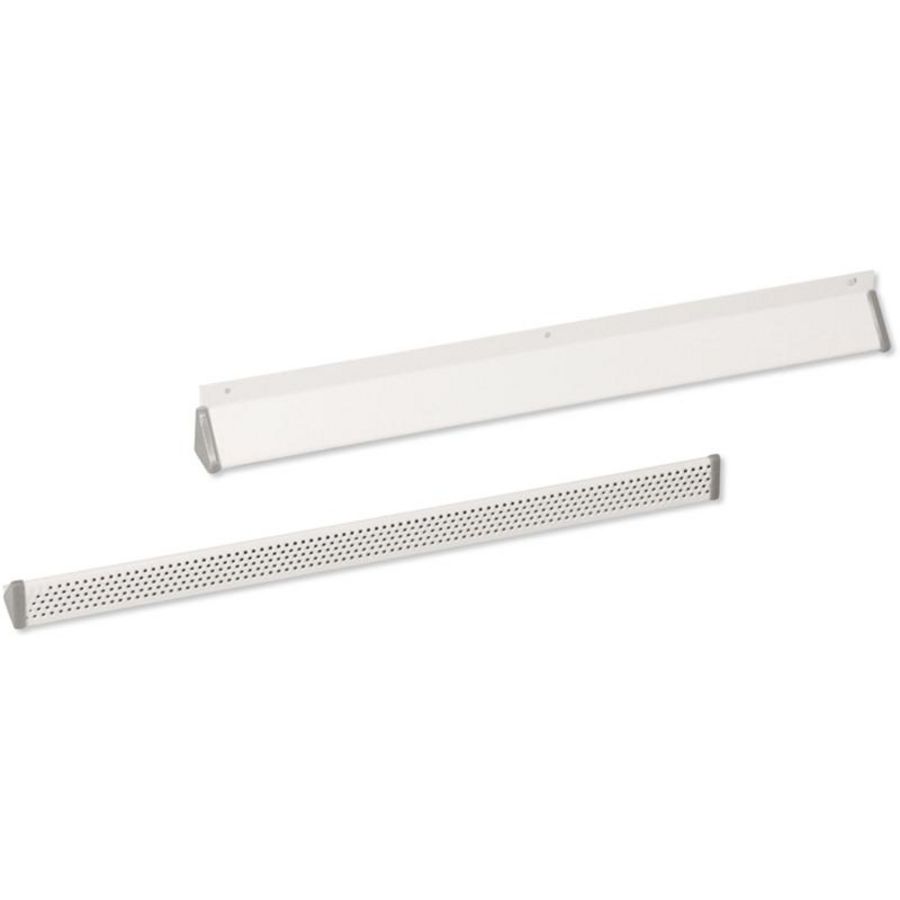 ALU ventilatiekapje 370x30mm wit