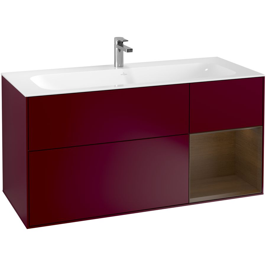 Wastafelonderkast Finion 1196x591x498mm Peony Matt Lacquer F070GNHB