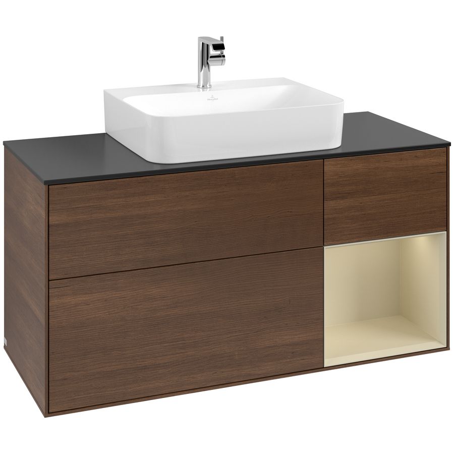 Wastafelonderkast Finion 1200x603x501mm W.Veneer G172HJGN