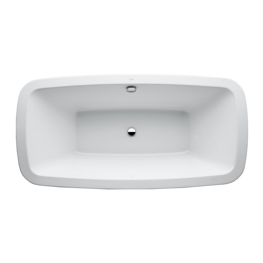 Inbouwbad 1800x900mm badrand 4cm wit H2328000000001