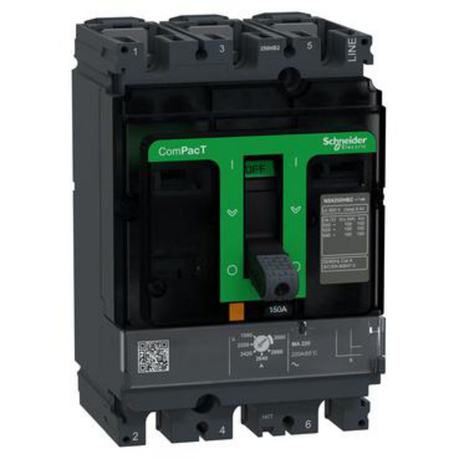 Vermogenschakelaar NSX250HB2 100kA AC 3P 150A MA ComPact