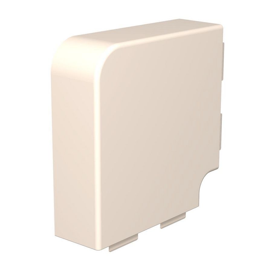Deksel platte hoek 60x170mm polyvinylchlorid creme wit VVE=2
