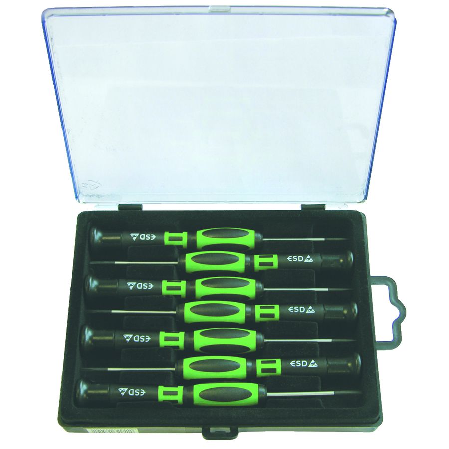 Schroevendraaierset elektronica ESD 7-delig