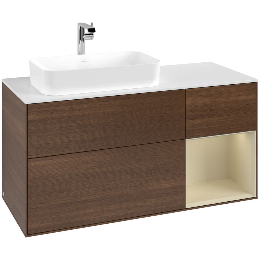 Wastafelonderkast Finion 1200x603x501mm W.Veneer G281HJGN