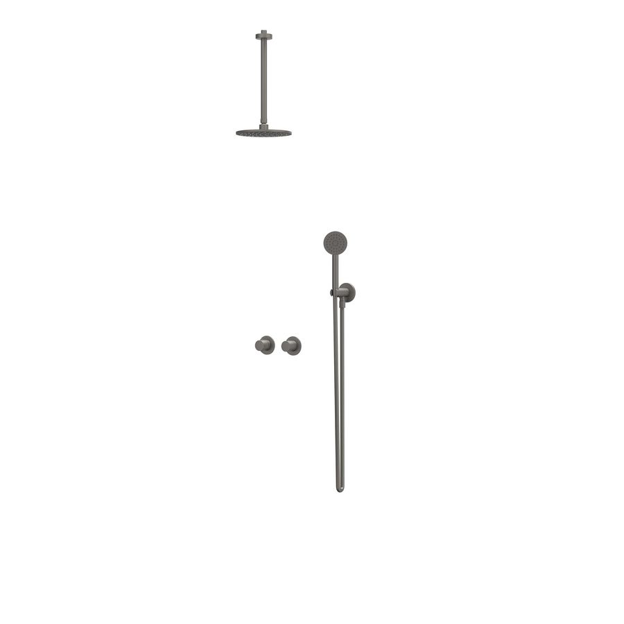 Afbouwdeel regendouche IVY combiset Bond 3 inbouwthermostaat symmetry gebor. metal black CSB3EXGMCDCA excl. inbouwbox