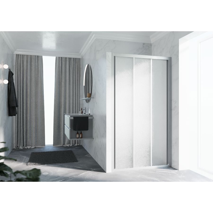 Schuifdeur LUNES 3P 1260-1320x1950mm glas niva profiel matchroom