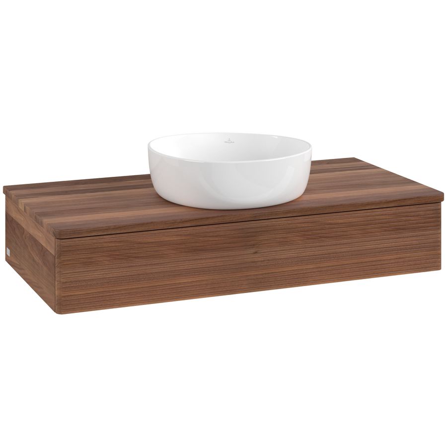 Wastafelonderkast Antao 1000x190x500mm Warm Walnut K09112HM