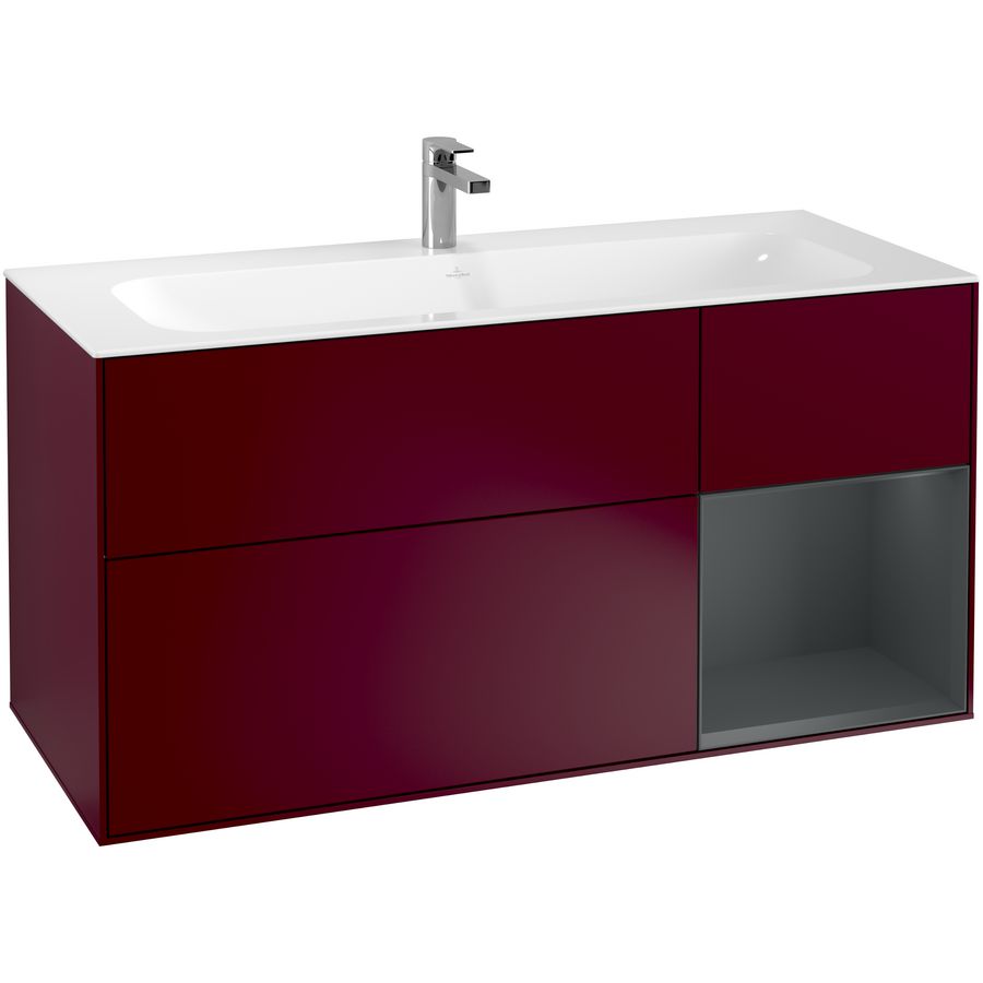 Wastafelonderkast Finion 1196x591x498mm Peony Matt Lacquer F070HGHB