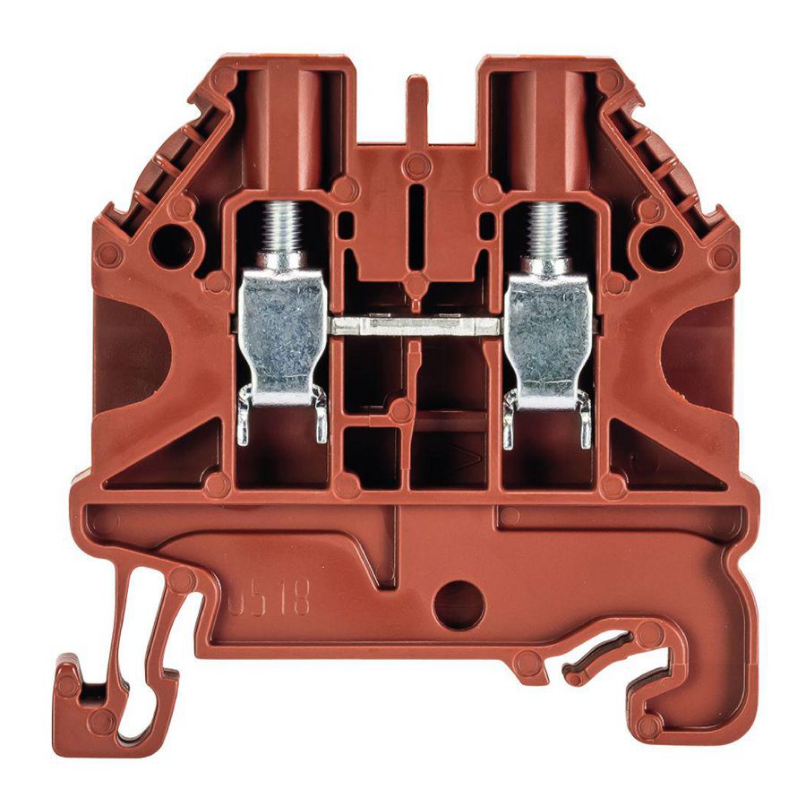 Doorgangsklem WT 4 bruin VVE=100