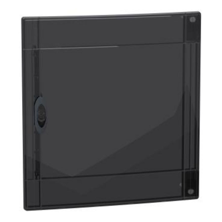 Deur PrismaSeT XS transparante bruin verdeler 2 x 18 modules