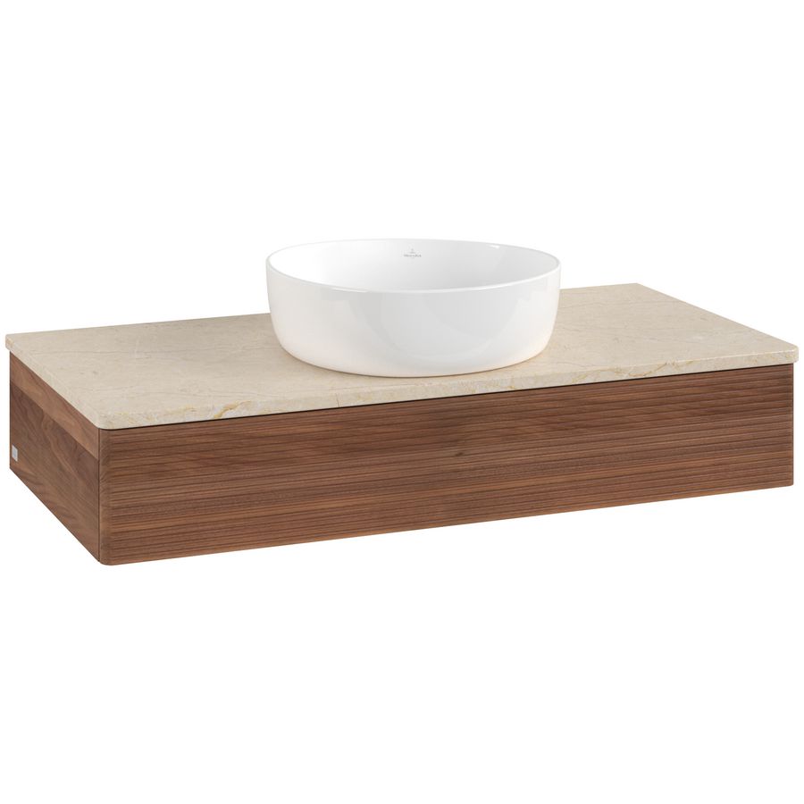 Wastafelonderkast Antao 1000x190x500mm Warm Walnut K09113HM