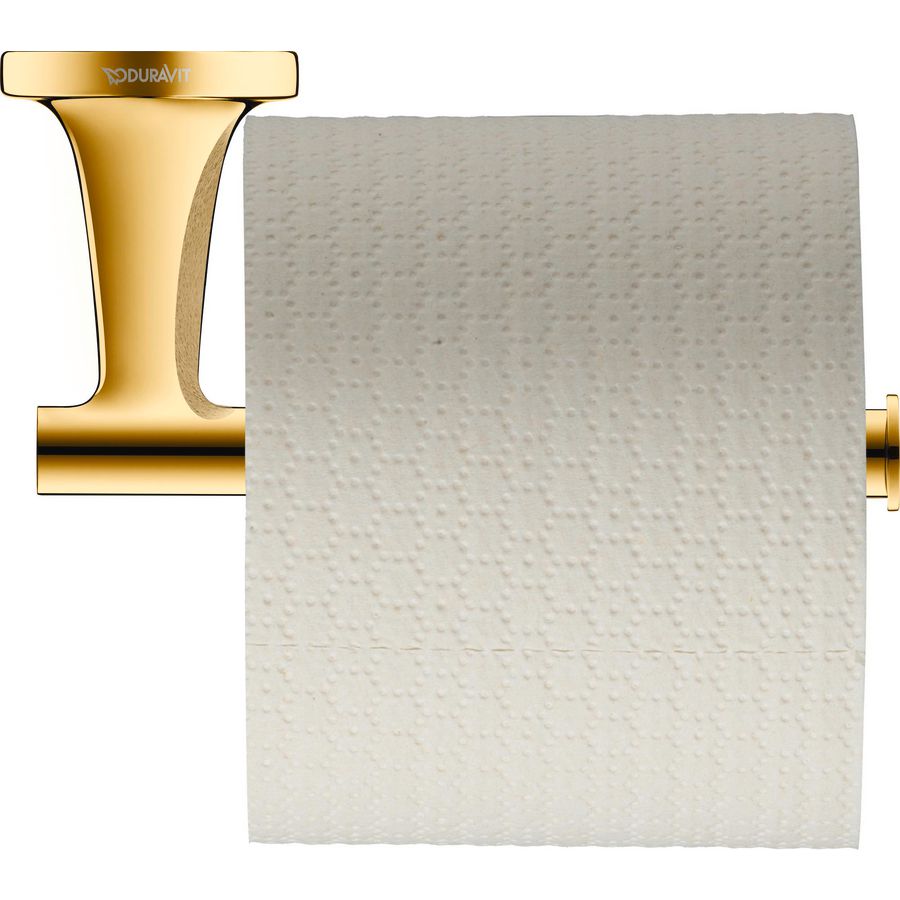 Starck T Toiletrolhouder Goud Gepolijst 152x152x50mm