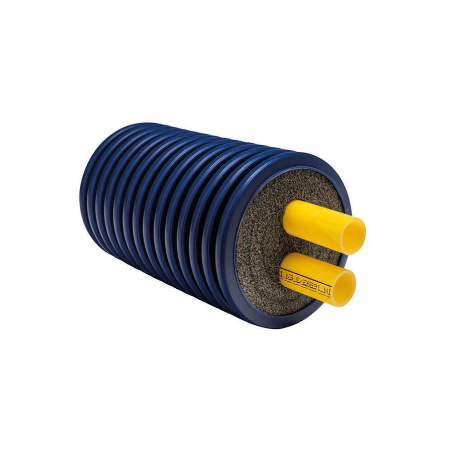 Lengte per mtr. voorgeisoleerde buis MICROFLEX 125/2 x (32x2.9) CV PN6 DUO (min. afname= 5mtr.)