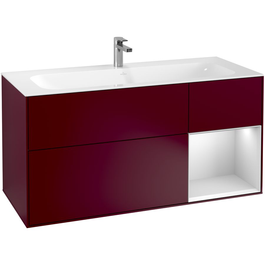Wastafelonderkast Finion 1196x591x498mm Peony Matt Lacquer F070MTHB