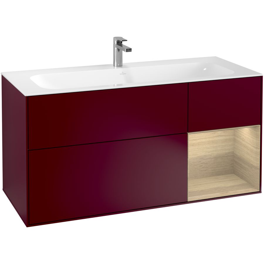 Wastafelonderkast Finion 1196x591x498mm Peony Matt Lacquer F070PCHB