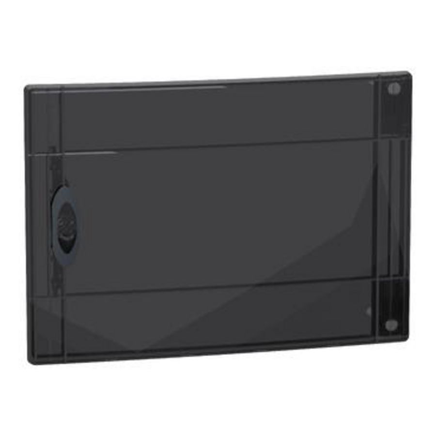 Deur PrismaSeT XS transparante bruin verdeler 1 x 18 modules