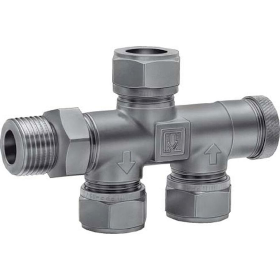 Onderblok 2-pijps M22 inst.