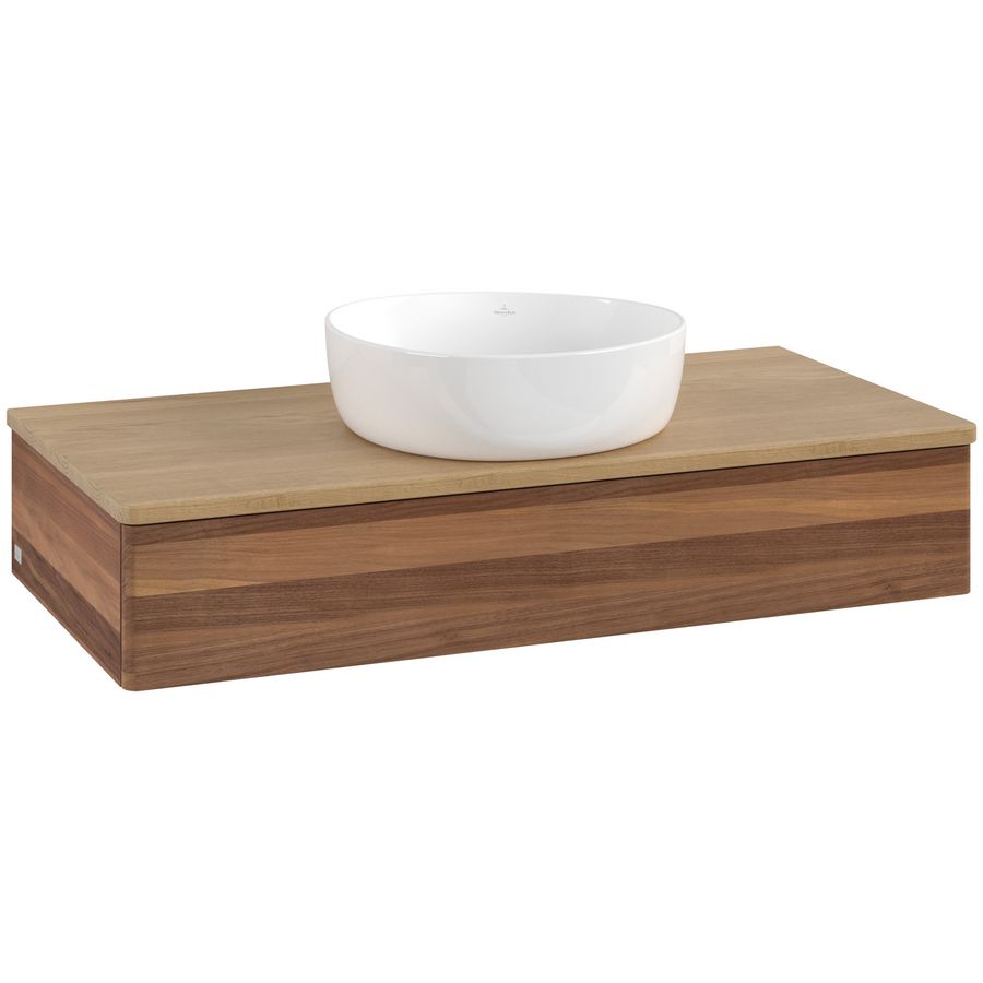Wastafelonderkast Antao 1000x190x500mm Warm Walnut L09011HM