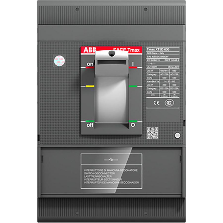 Lastscheider XT5D 630 3P vast met vooraansluiting