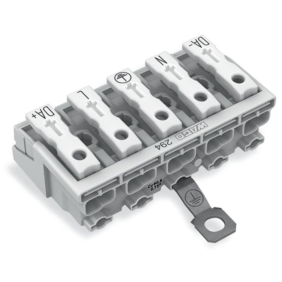 Kroonklem Drukknop extern PE-schroefcontact 294-4475 VVE=250