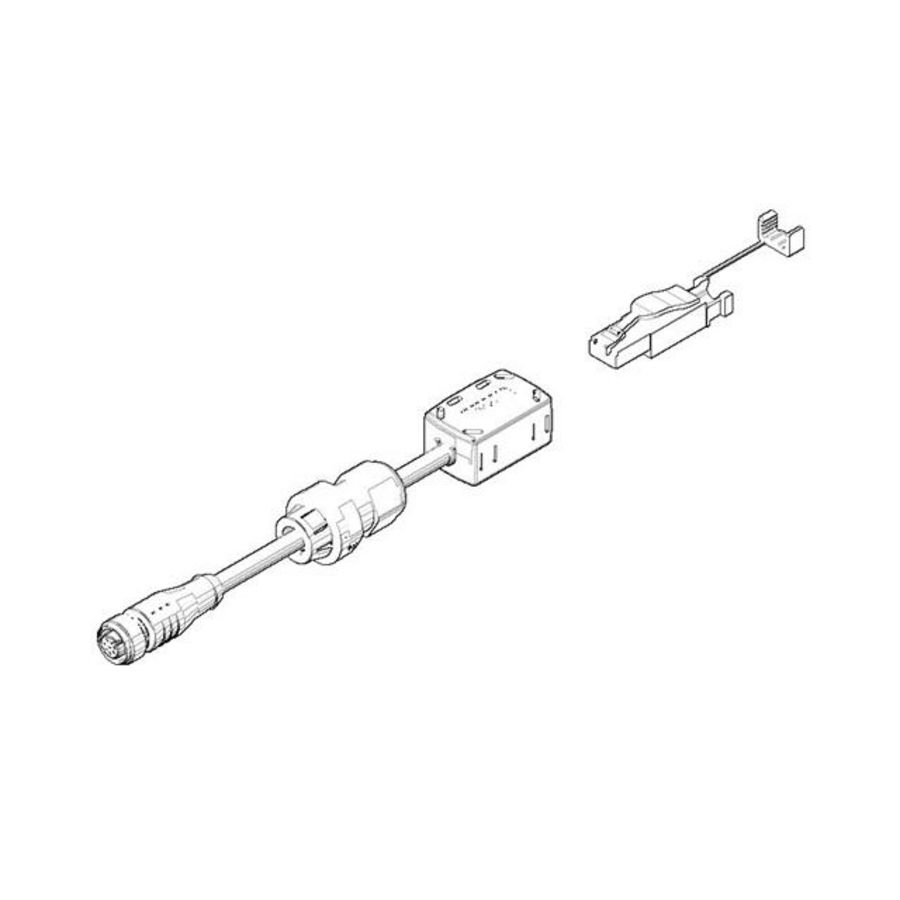 Elekt.toeb.Con.schroefkop.8-polig 25m kabel 290x205x90mm