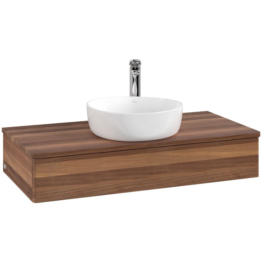 Wastafelonderkast Antao 1000x190x500mm Warm Walnut L09052HM
