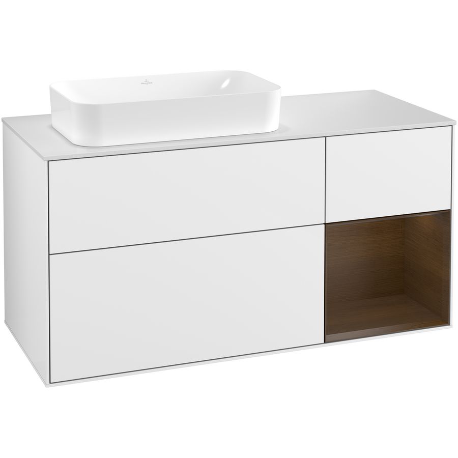 Wastafelonderkast Finion 1200x603x501mm G.White.L G281GNGF