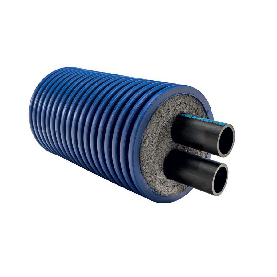 Lengte per mtr. voorgeisoleerde buis MICROFLEX 160/2x (40x3,7) PE PN16 COOL DUO (min. afname= 5mtr.)