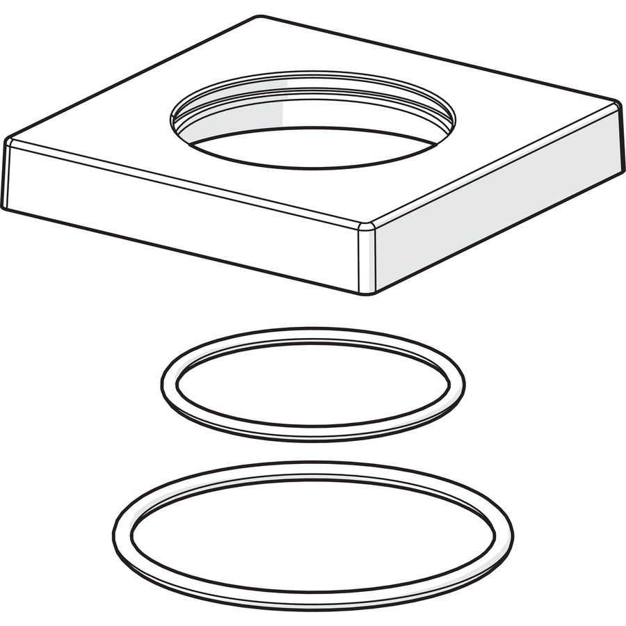 Rozet 75x75 mm compleet comp 59914209