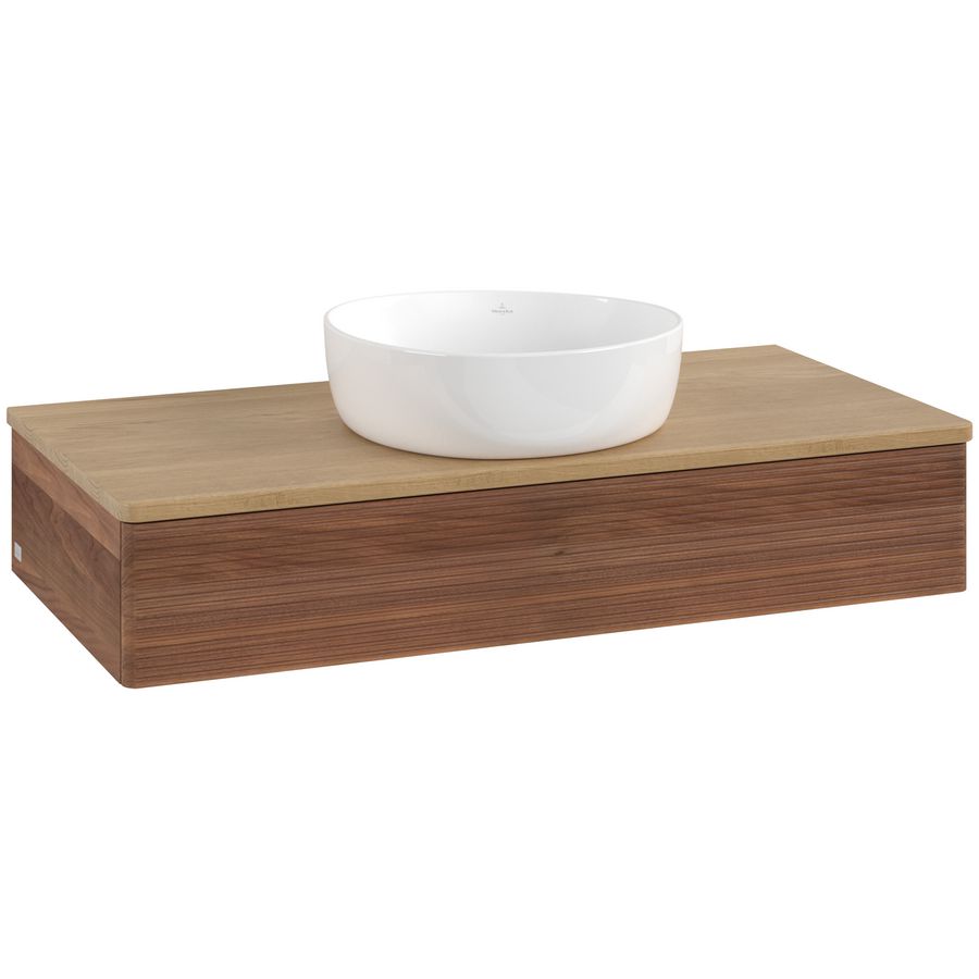 Wastafelonderkast Antao 1000x190x500mm Warm Walnut L09111HM