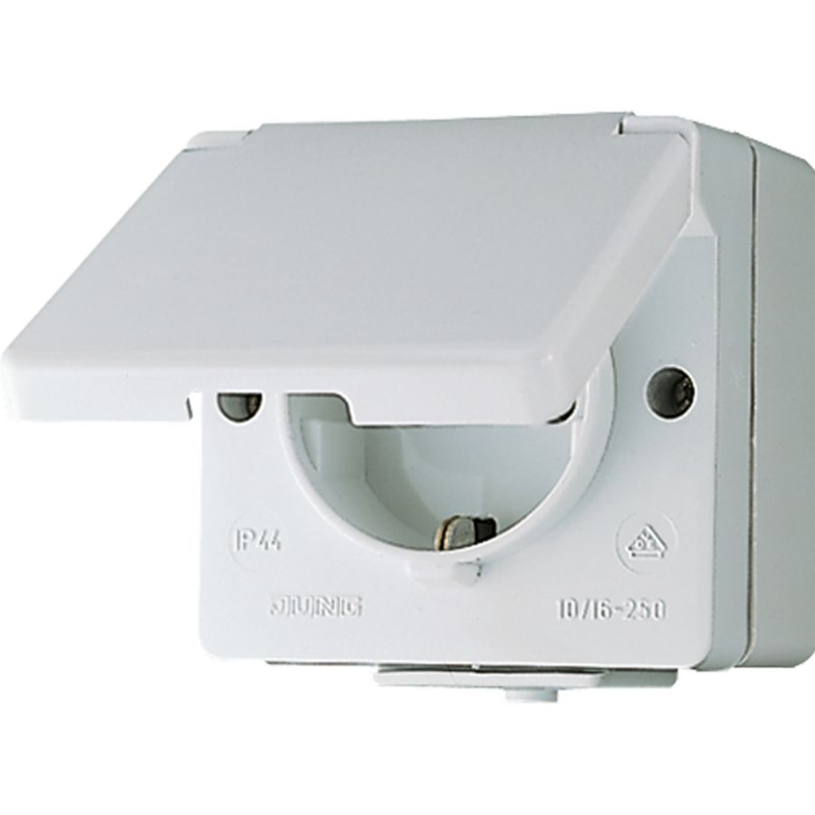 Wandcontactdoos met randaarde 16 A 250 V IP 44 WG