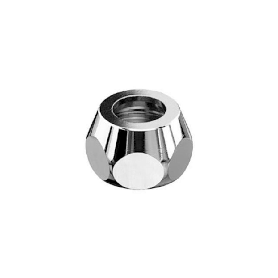 Klemschroefkoppeling compleet 3/8" x Ø8mm chroom