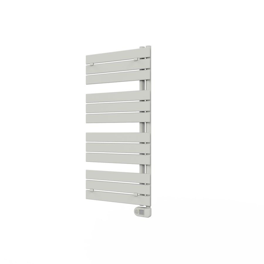 Elektr. badkamerradiator TRITON-E wit 550x1841mm 1000W incl. geïnt. klokthermostaat
