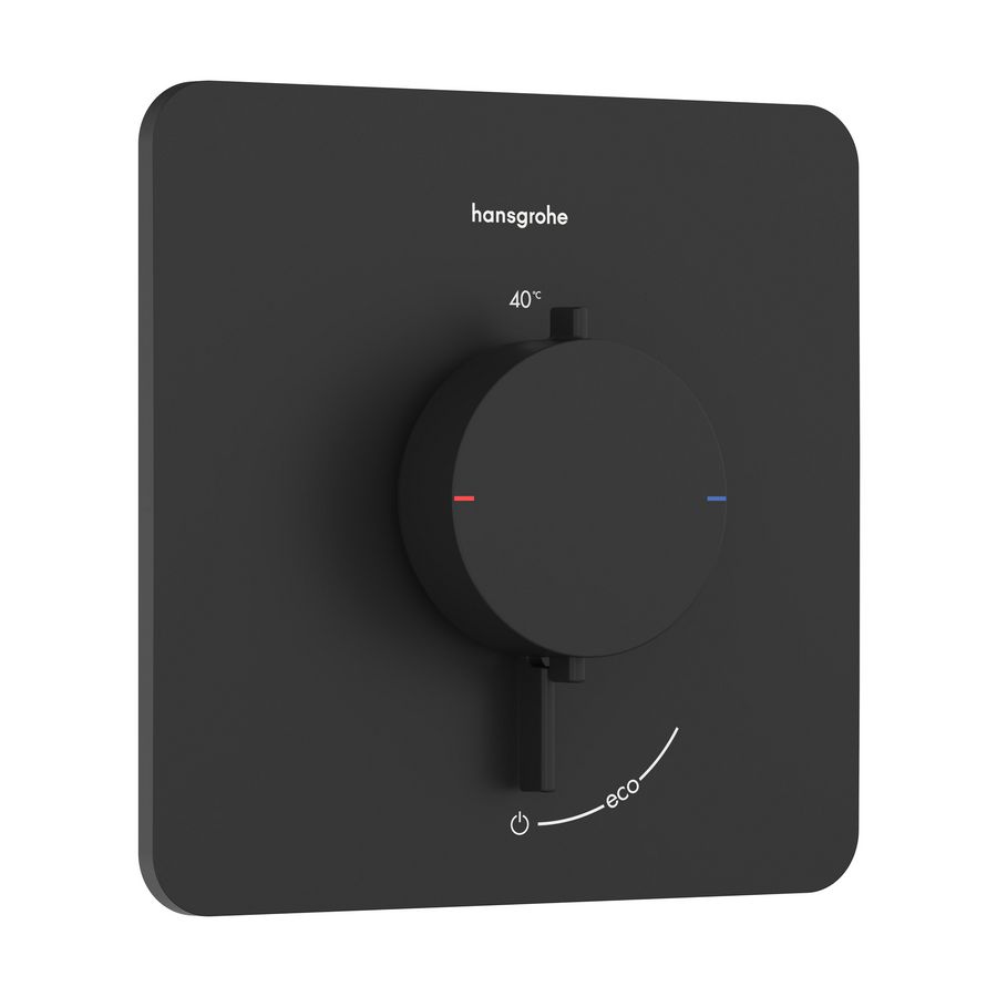 Inbouwthermostaat Ecostat Comfort Q 1 functie mat zwart