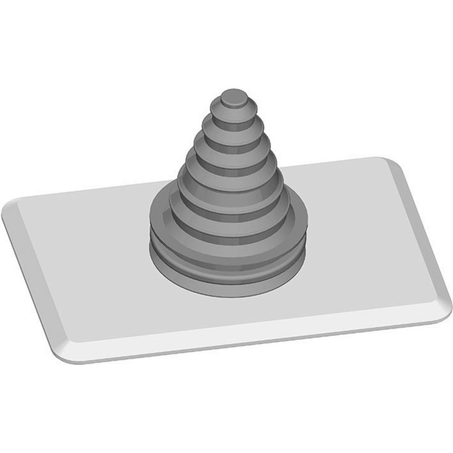 Flensplaat v.v. 1 x kabeltule