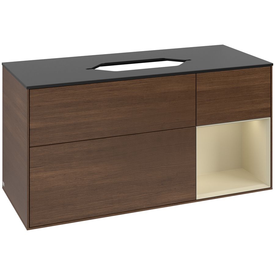 Wastafelonderkast Finion 1200x603x501mm W.Veneer F712HJGN