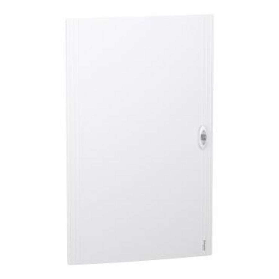 Deur PrismaSeT XS vol wit (RAL9003) verdeler 5 x 24 modules