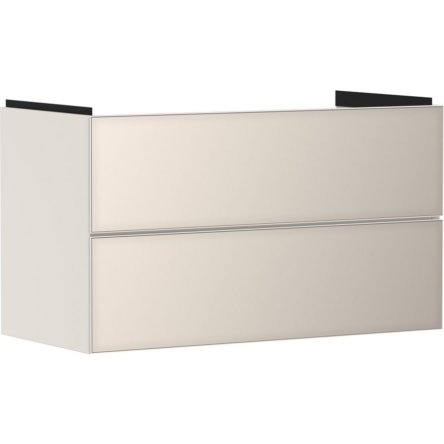 Onderkast Sand Matt beige / front metallic sand beige 980x475mm 2x la tbv wastafel Xevolos E 54182790