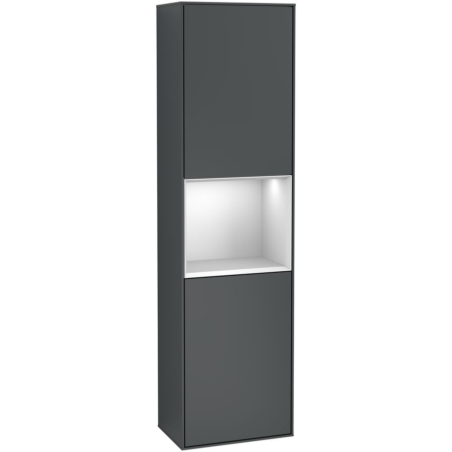 Hoge kast Finion 418x1516x270mm Mid.Blue Matt Lacquer F470MTHG