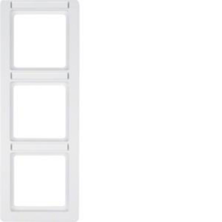Afdekraam 3v vert. tekstveld berker Q.1 polarwit soft-finish