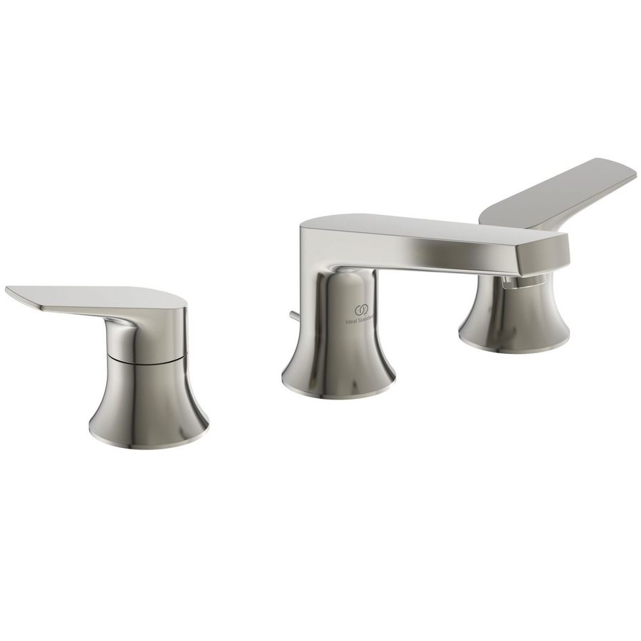 Wastafelmengkraan 2-greeps silver storm (rvs-look) 3.8l/m waste La Dolce Vita