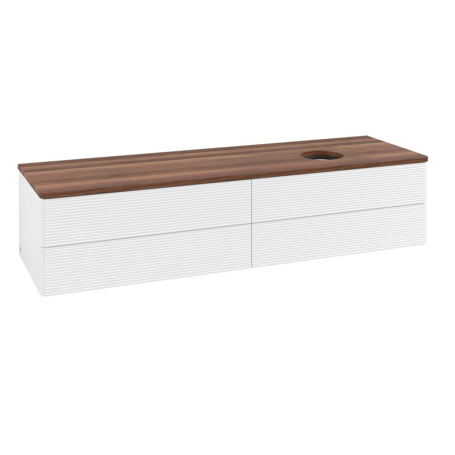 Wastafelonderkast Antao 1600x360x500mm White Matt Lacquer K27112MT