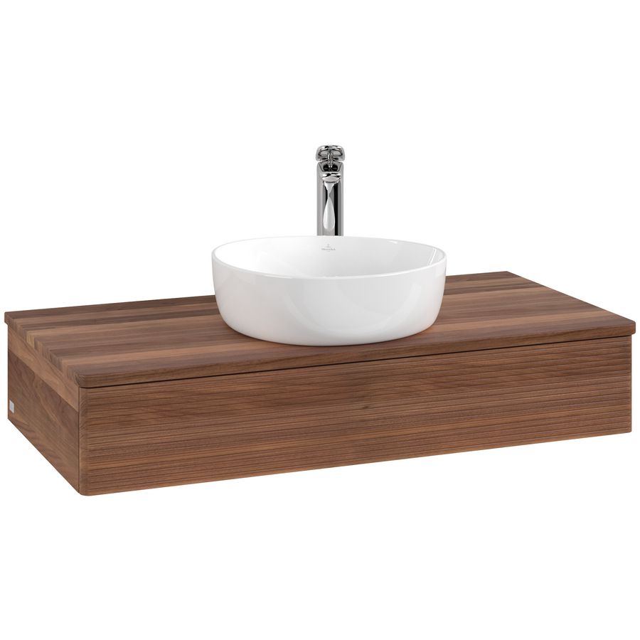 Wastafelonderkast Antao 1000x190x500mm Warm Walnut L09152HM