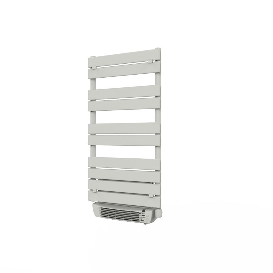 Elektr. badkamerradiator VENICE E-VENTO wit 550 x1730mm 1000W+blower 1000W incl. geïnt. thermostaat+afst.bediening