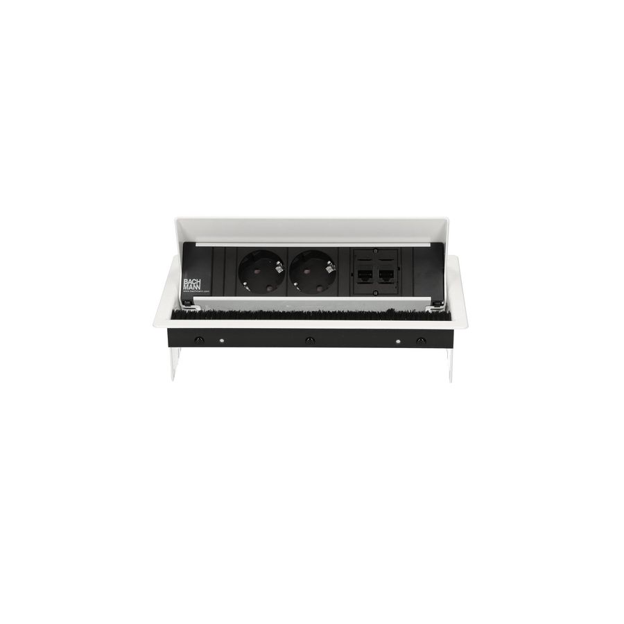 CONI 2x 230V RA 2x CAT6 0,2m GST o.g. wit