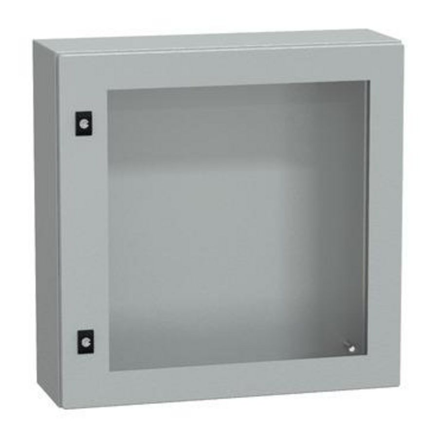 Deur 600x600x200mm IP66 / IK08 Transparant RAL70 Spacial CRN